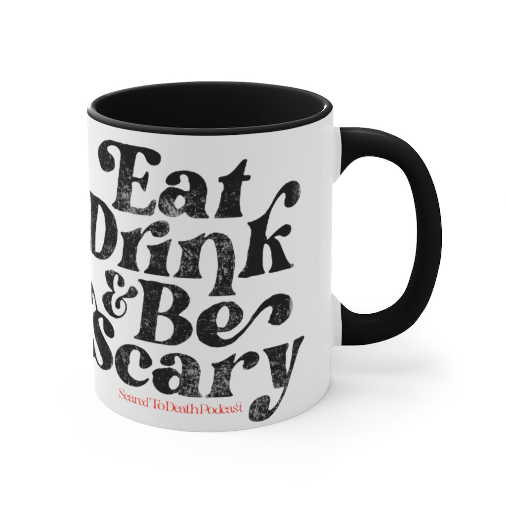 Eat Drink & Be Scary Accent Mug