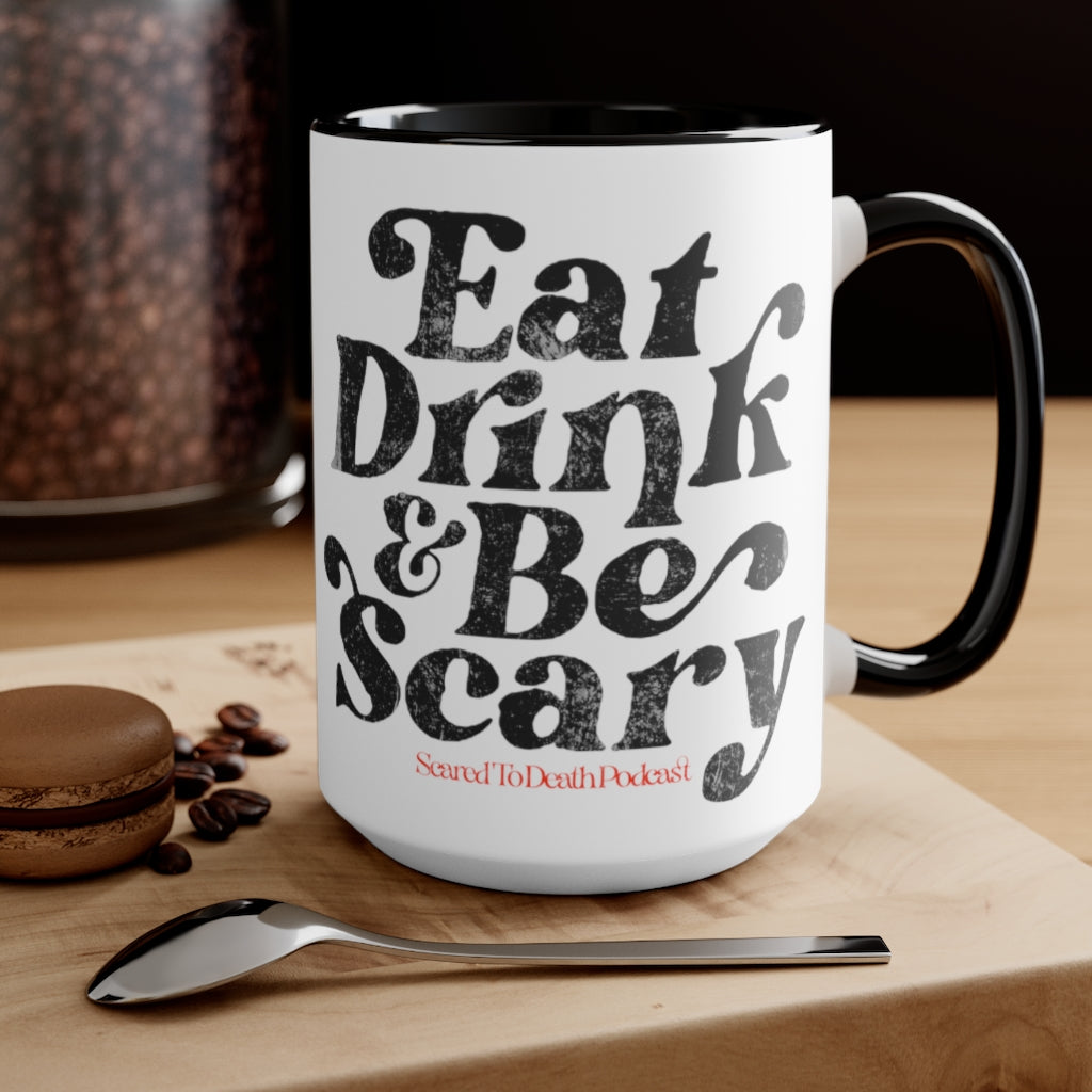 Eat Drink & Be Scary Accent Mug