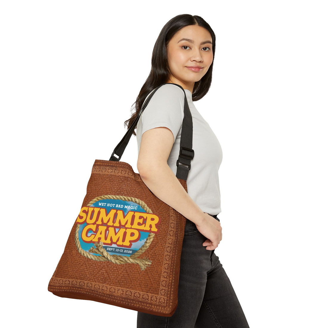 Wet Hot 2026 Saddle Tote Bag