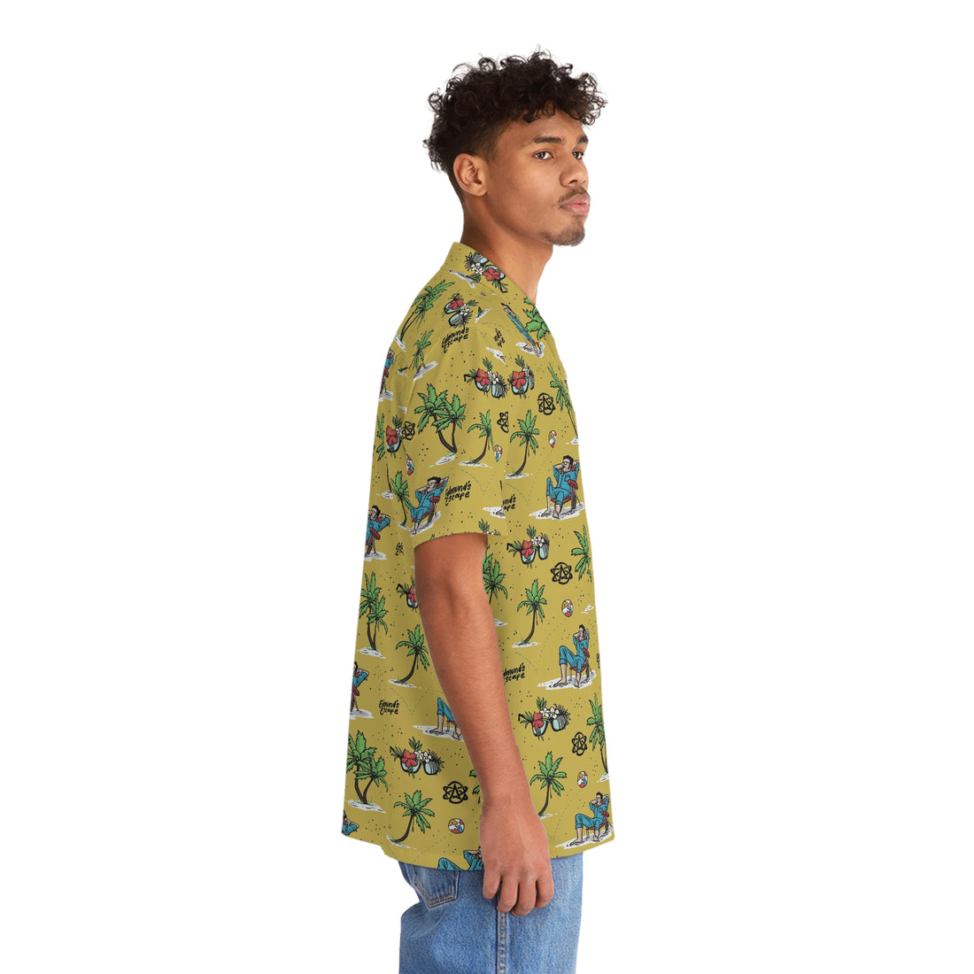 Edmund's Escape Mustard Hawaiian Shirt