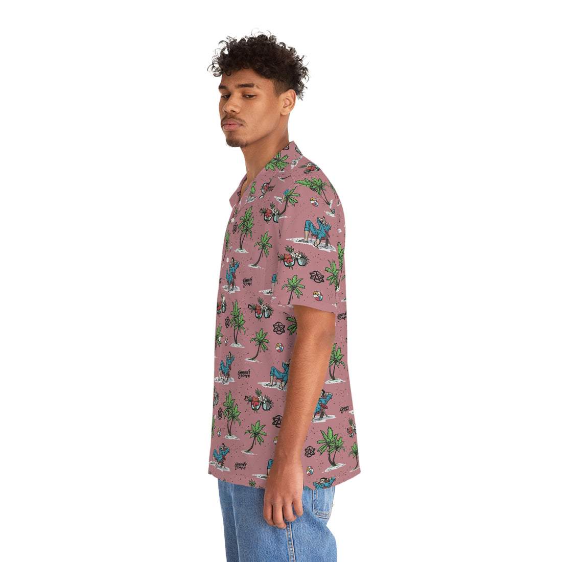 Edmund's Escape Pink Hawaiian Shirt