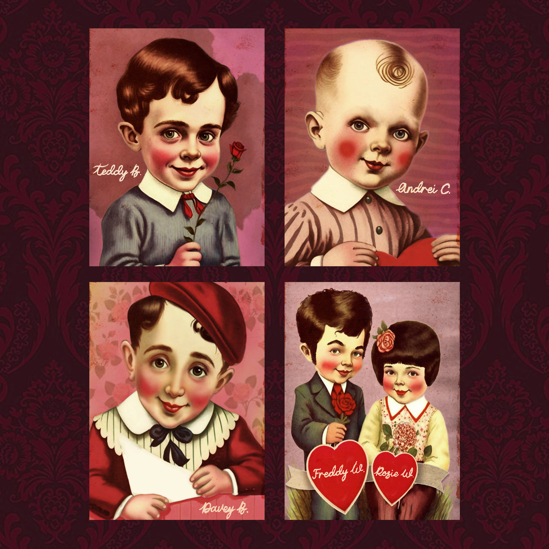 Timesuck Valentines Card Set