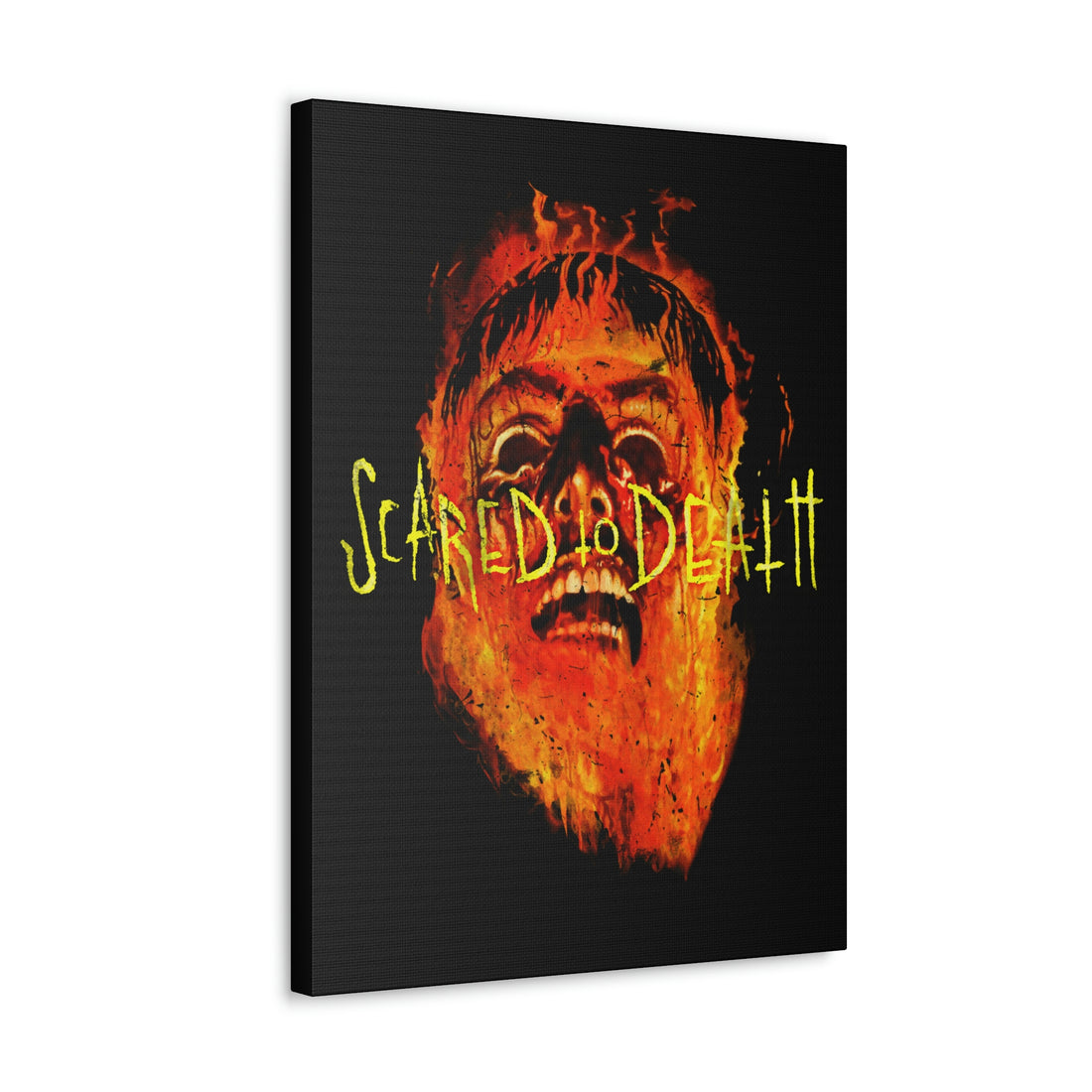 Flaming Face Canvas