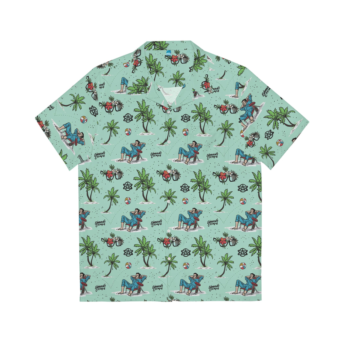 Edmund's Escape Aqua Hawaiian Shirt