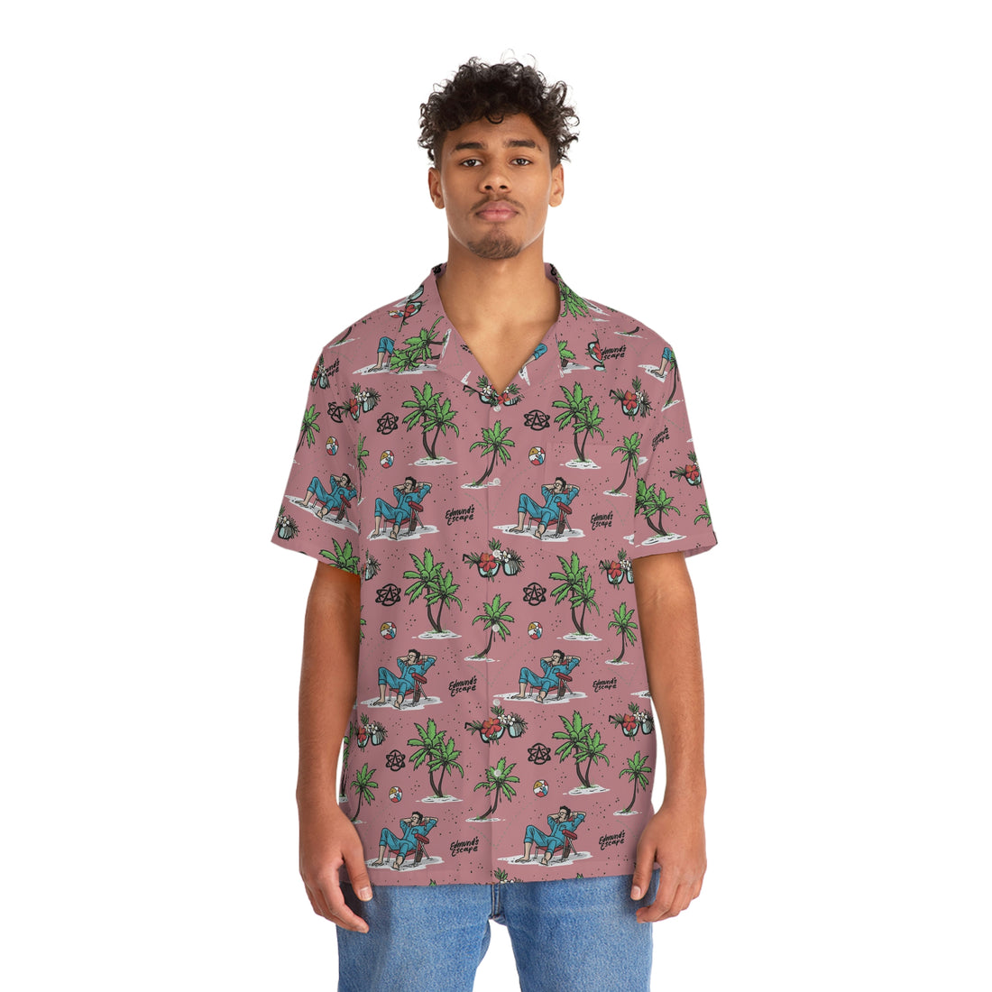 Edmund's Escape Pink Hawaiian Shirt