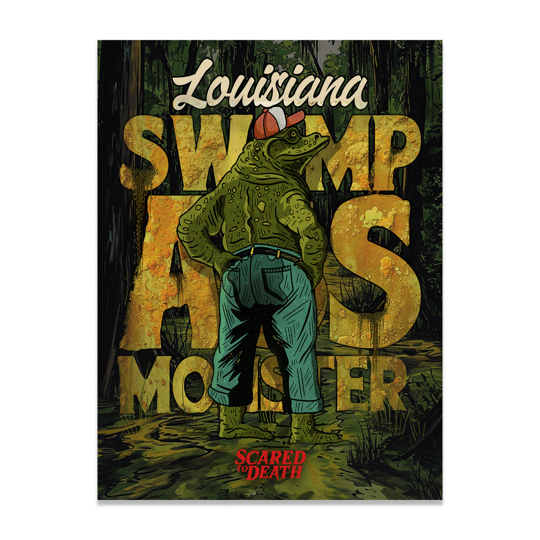 monsters in louisiana Louisiana Swamp Ass Monster Sticker – Bad Magic Productions